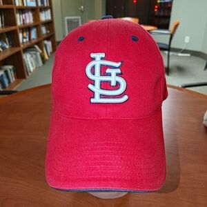 Vtg Twins Enterprise MLB St Louis Cardinals Embroidered Logo Strap-on Cap Hat OS